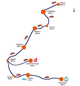 Upper mustang map